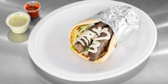 Lamb Seekh Kebab Wrap