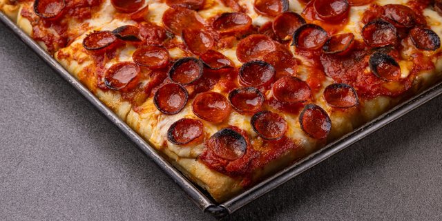 Sicilian Pepperoni Pizza