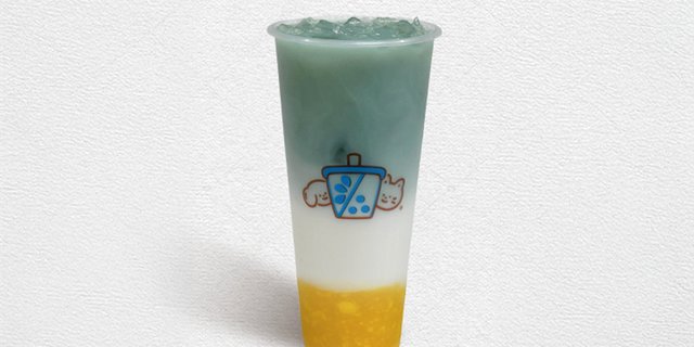 Mango Green Milk Tea