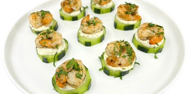 Cucumber Shrimp Bites