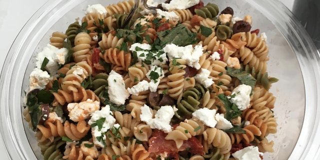 Tri-Color Fusilli Pasta Salad