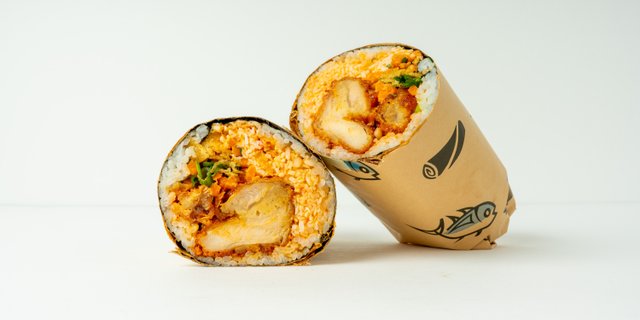 Fire Chicken Sushi Burrito