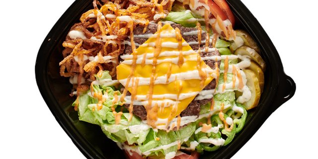 Salad Cheeseburger Bowl