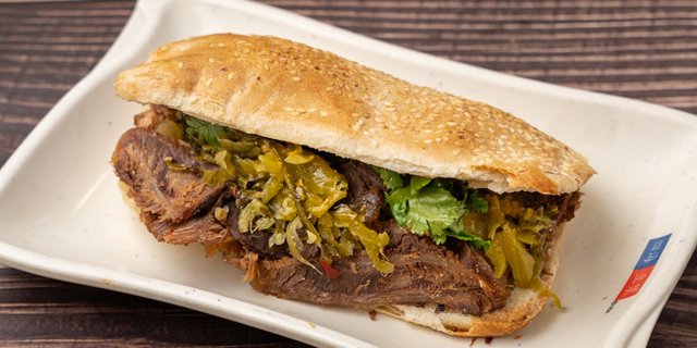 Marinated Beef & Pickled Vegetables Sandwich (牛肉酸菜燒餅)
