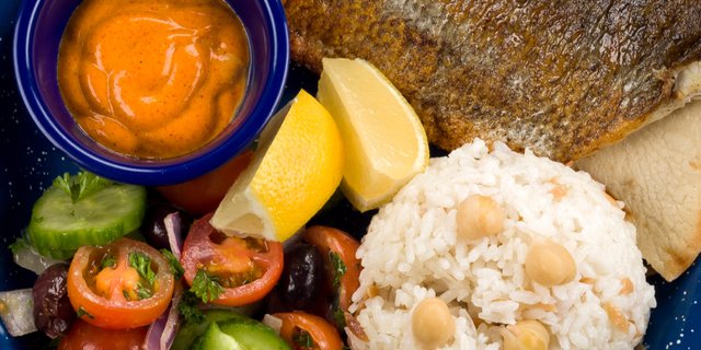 Fish Rice Plate