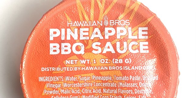 Pineapple BBQ Sauce Cup