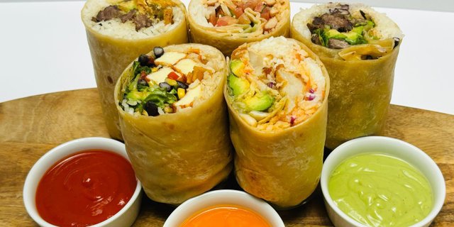 Grilled Ancho-Marinated Chicken Burrito