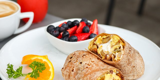 Potato Scramble Breakfast Burritos