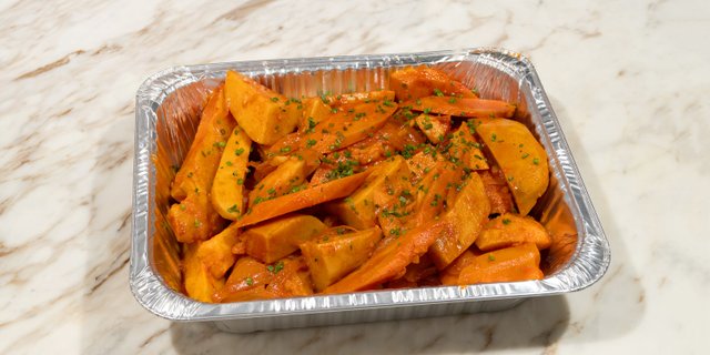 Roasted Potatoes & Carrots