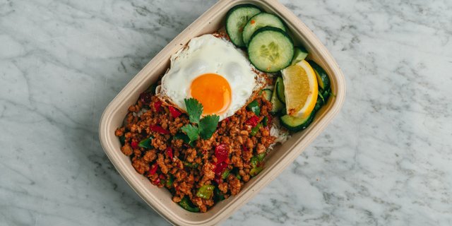 Pork Pad Kra Pow Rice