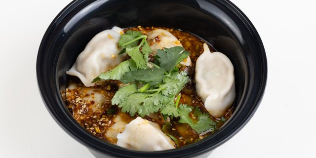 Spicy Chili Oil Pork & Chive Dumplings
