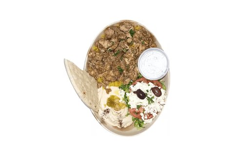 Chicken Gyros w/ Hummus & Salad Platter