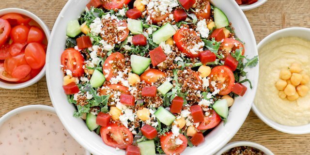 Hummus & Beet Salad Small