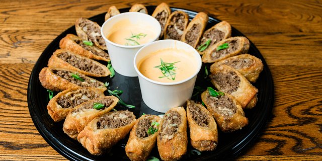 Philly Cheesesteak Egg Rolls