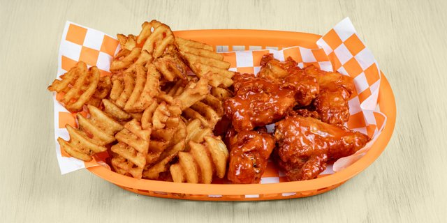Wings & Waffle Fries For 12