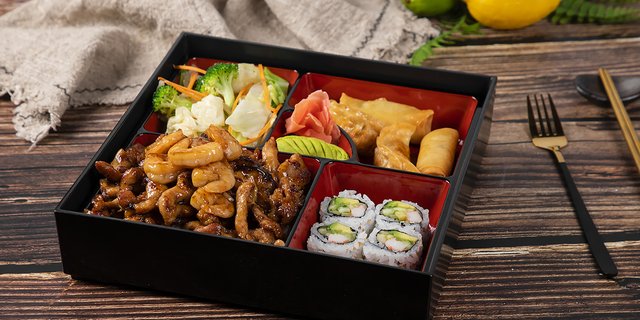Chicken & Shrimp Bento Box