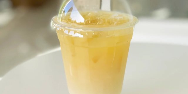 Mango Green Milk Tea