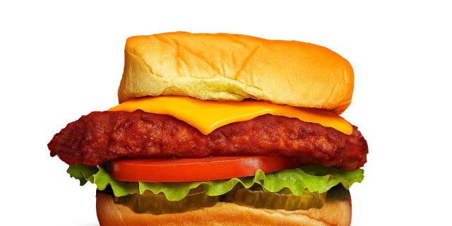 Non-Spicy Chicken Deluxe Sandwich