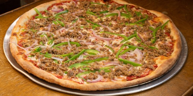 Sausage, Peppers & Onion Pizza