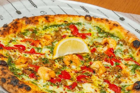 Shrimp & Chorizo Pizza