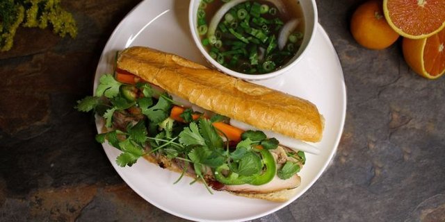 Grilled Chicken Banh Mi Sandwich