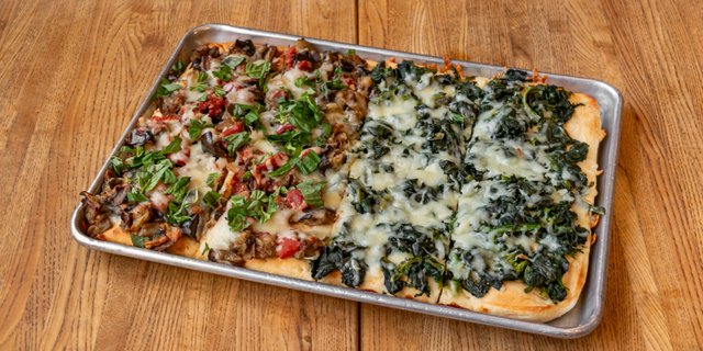 Eggplant Focaccia Pan Pizza