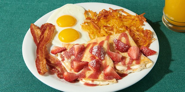 Berry Vanilla Crepe Breakfast