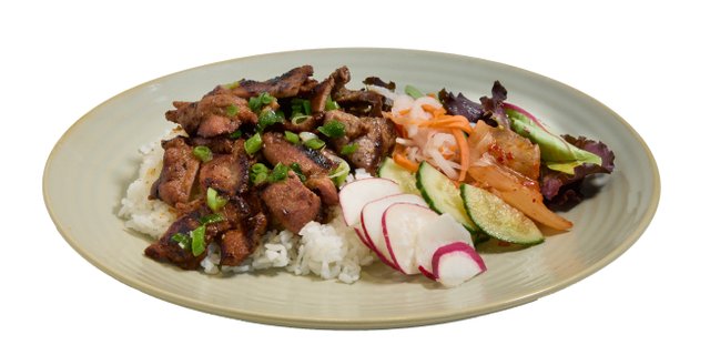 Grilled Pork Rice Plate