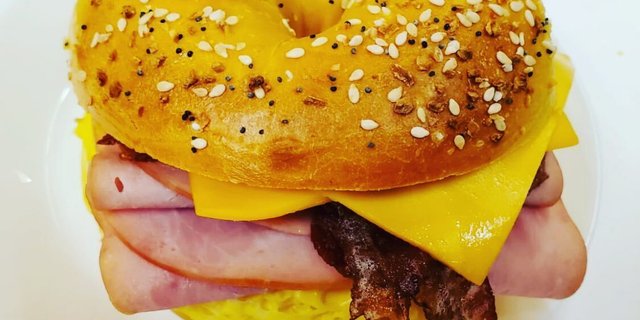 Breakfast Club Bagel Sandwich