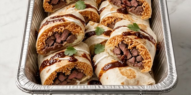 Grilled Beef Burritos Tray
