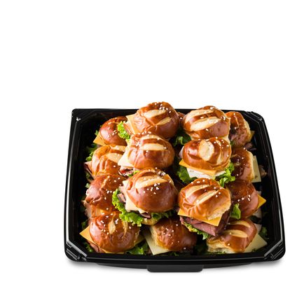 Pretzel Slider Snack Square Platter