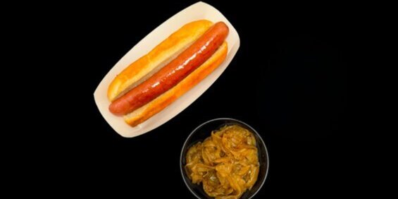 Hot Dog With Sauteed Onions