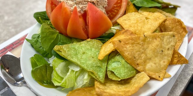Tuna-Salad Stuffed Tomato Salad