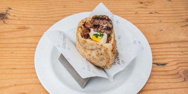 Lamb Kabob Alhaesh Sandwich