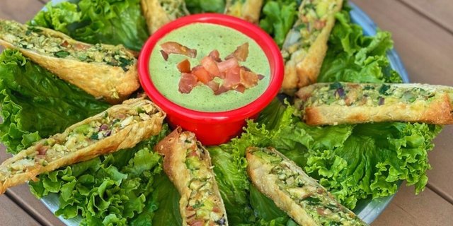 Chicken Avocado Egg Rolls