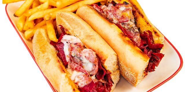 Hot Pastrami Sub w/ Cheese & Mustard
