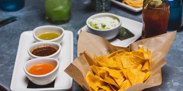 Chips, Two Salsas & Guacamole