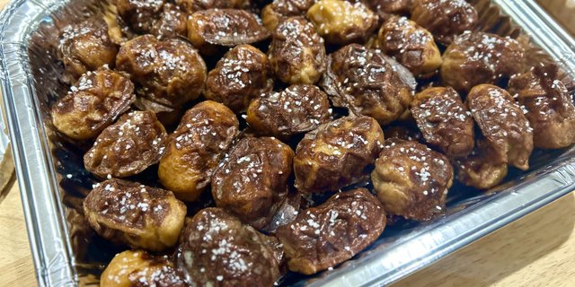 Soft Pretzel Waffle Bites