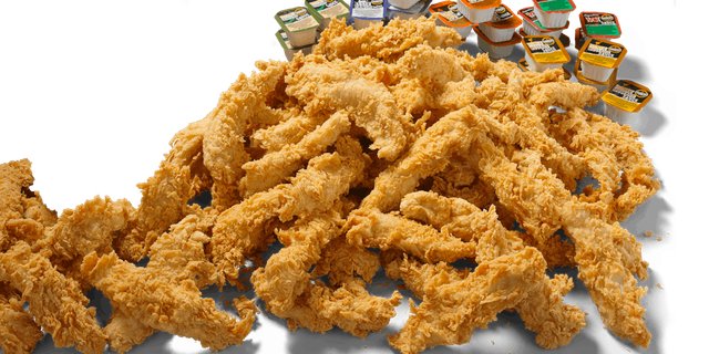 100pc Tenders (50 Sauces)