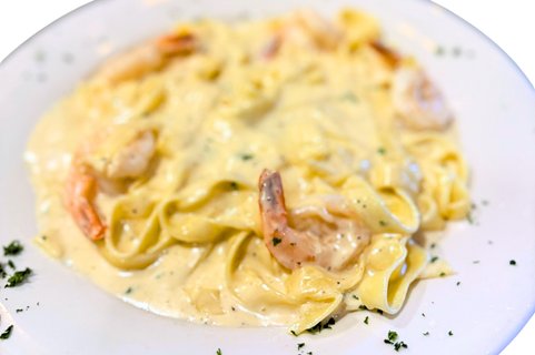 Individual Shrimp Fettuccine Alfredo