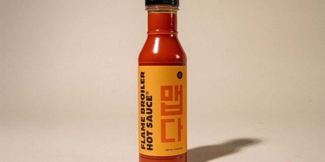 Flame Broiler Hot Sauce Bottle