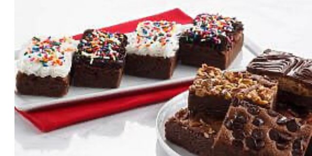 White Frosted Fudge Brownie w/ Sprinkles