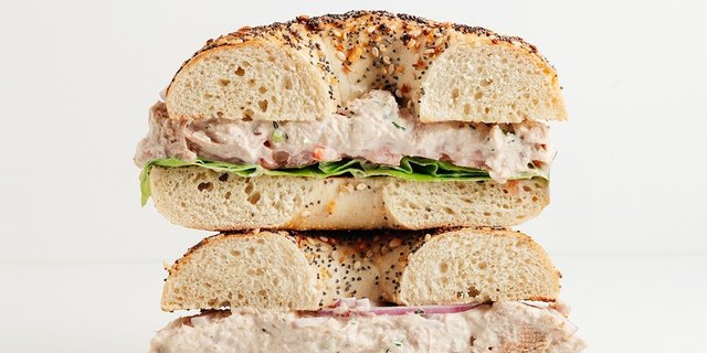 Tuna Salad Spread Bagel