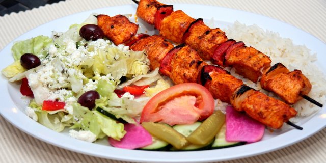 Chicken Kabob Plate