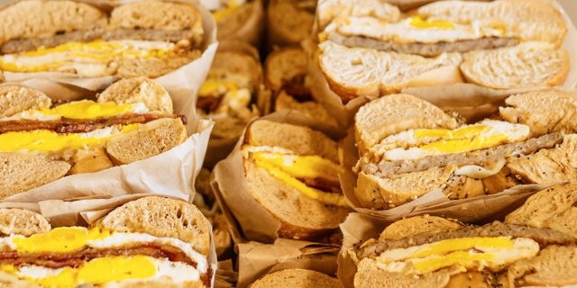 Sausage, Egg & Cheese Breakfast Sandwiches