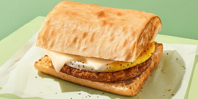 Ciabatta Sausage, Egg & Cheese Sandwich