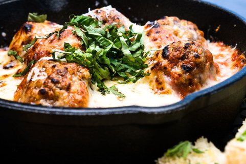 Individual Cast Iron Meatballs