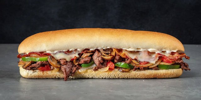 Steak Bomb Sub Sandwich