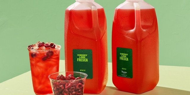 NEW Cherry Lime Fresca - Two Half Gallons