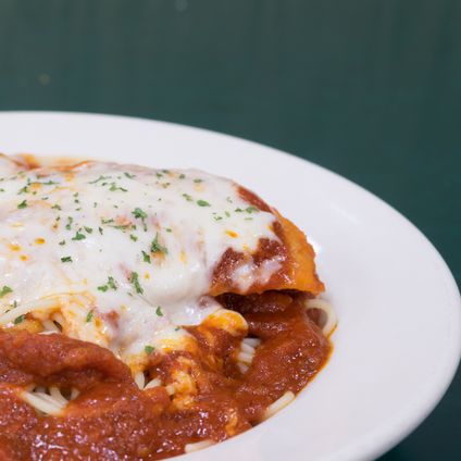 Chicken Parmesan w/ Spaghetti